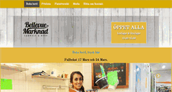 Desktop Screenshot of bellevuemarknad.com